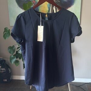 Chic Navy Women's Blouse
